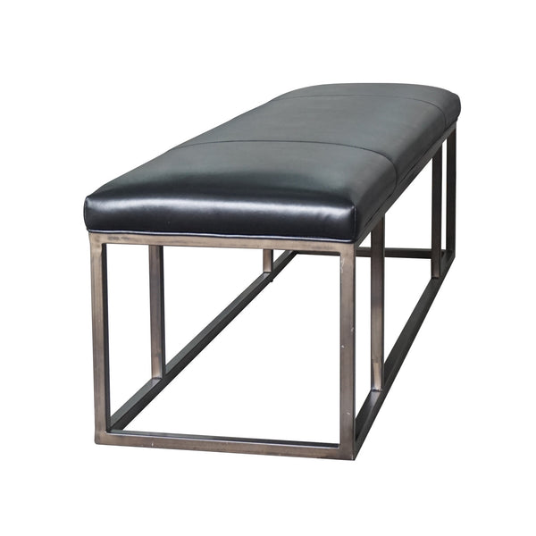 Beaumont Leather Bench-Rider Black