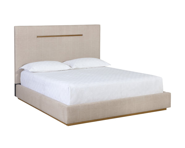 DANBURY BED - KING - NAYA CHECK CREAM