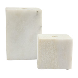 Marble Block Taper Candle Holder