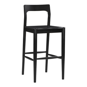 Moe's Owing Blackened Oak Barstool