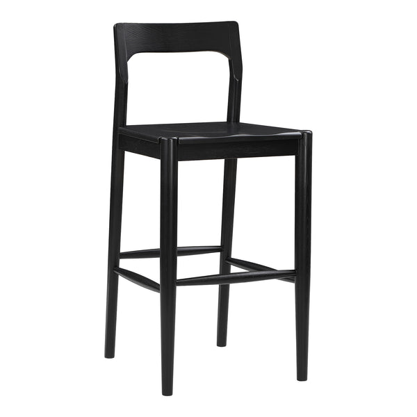 Moe's Owing Blackened Oak Barstool