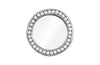 Pearl Mirror, Silver Leaf, Round