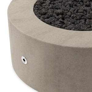 Damian Outdoor Fire Table In Natural Concrete