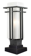 Abbey Outdoor Pier Mount Light in Black Finish