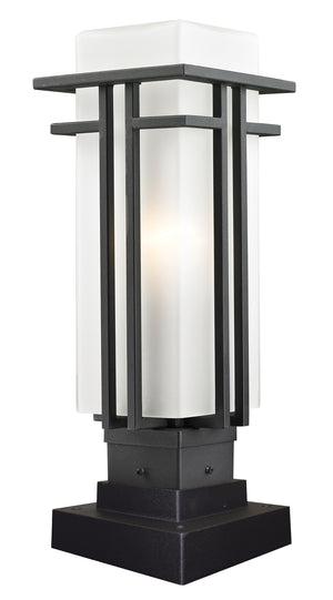 Abbey Outdoor Pier Mount Light in Black Finish