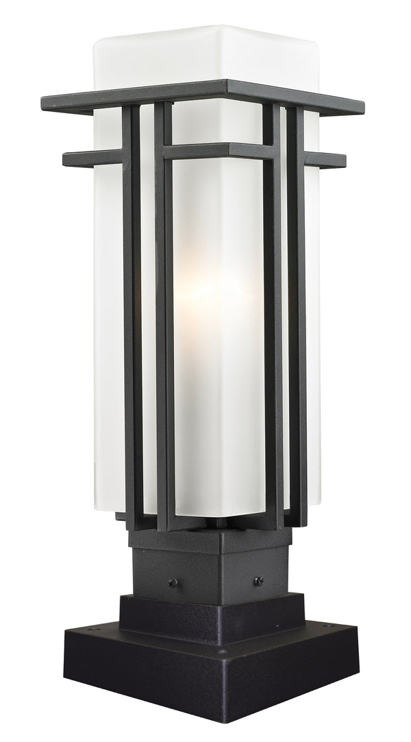 Abbey Outdoor Pier Mount Light in Black Finish