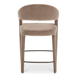 Martens Counter Stool with Barrel Back in Camel