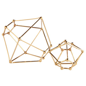 Brass Polyhedron Sculpture