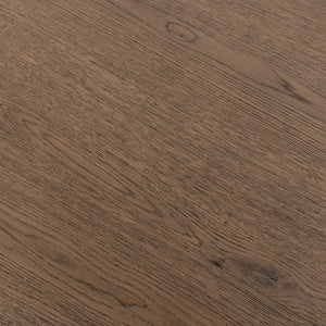 Vander Solid Wood Round Coffee Table with Oak Veneer