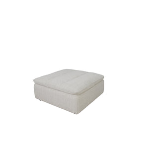 Moe's Lino Ottoman in Textured Oat