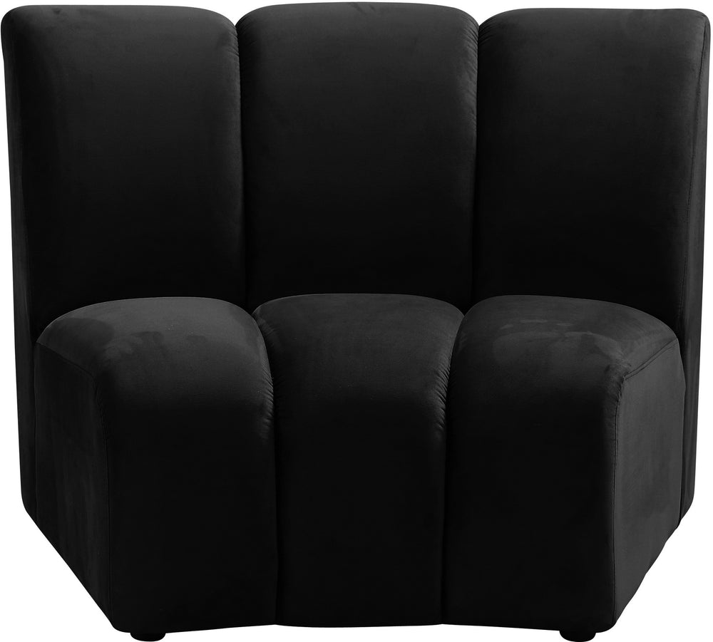 Lynda Modular Chair In Black Velvet