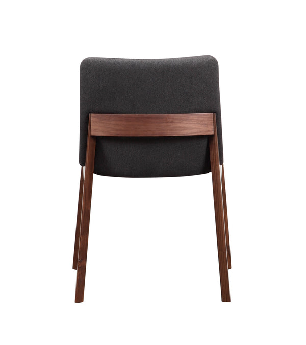 Moe's Deco Dining Chair Set of 2 in Dark Grey