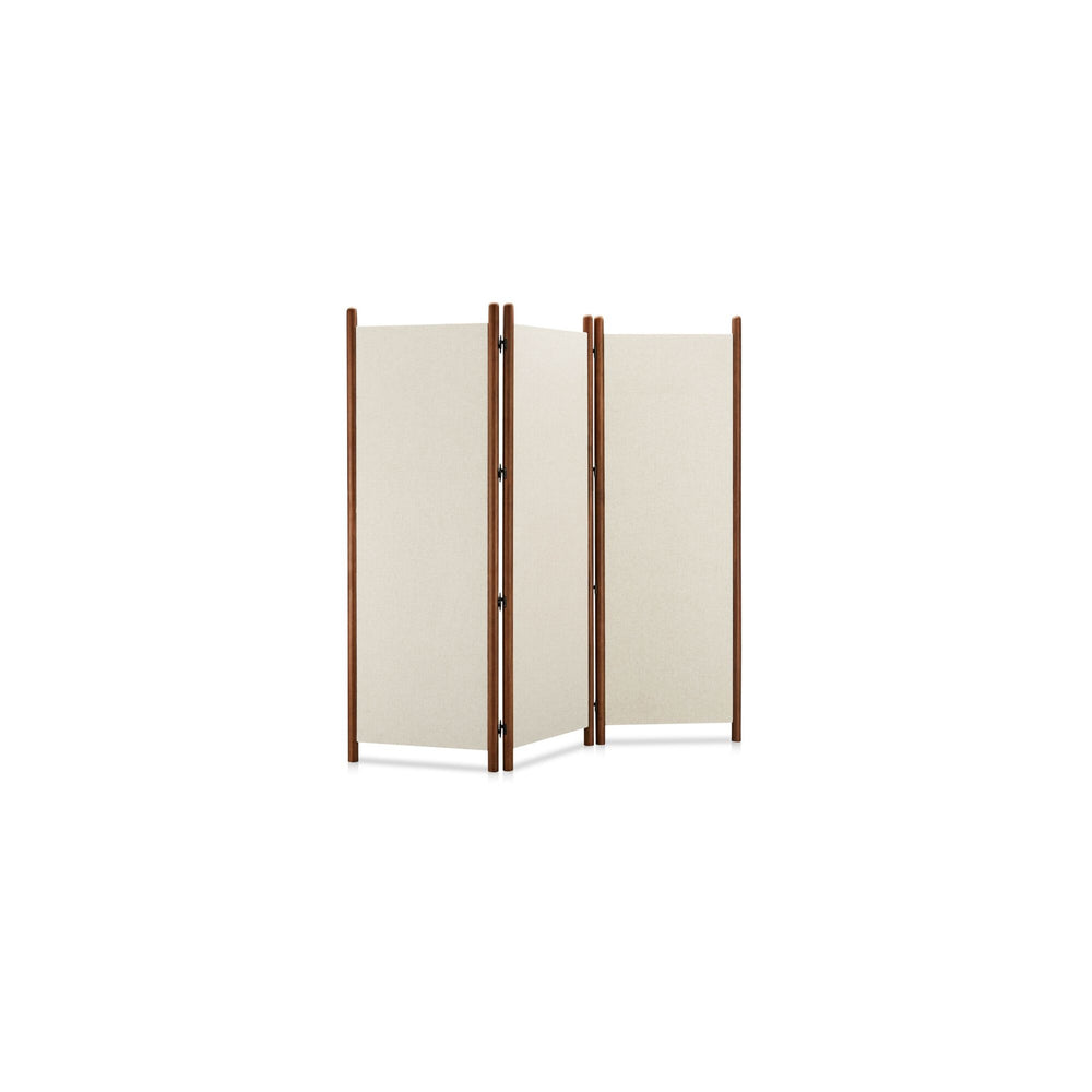 Moe's Enni Screen Off White Linen Divider