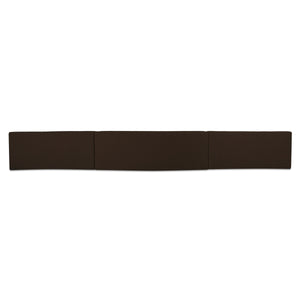 Naomi 3-Piece Wave Modular Sectional in Dark Brown
