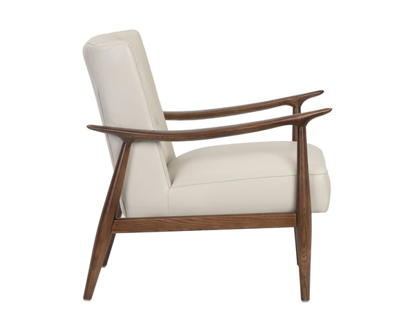 Azella Lounge Chair - Manchester Stone Leather