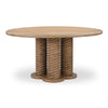 Treccia Round Dining Table in Oak