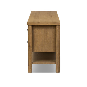 Roark Media Console - Amber Oak Veneer