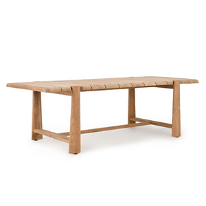Aston Outdoor Rectangle Dining Table - Natural Teak