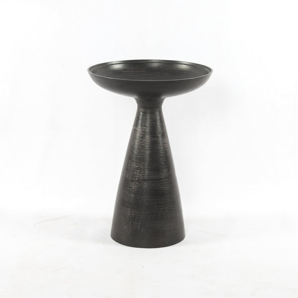 Marlow Mod Pedestal Table-Brushed Bronze