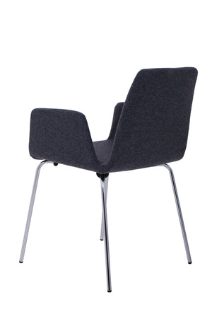 duane chair in grey wool