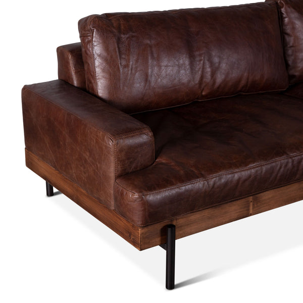 Portofino Leather Sofa Geisha Brown