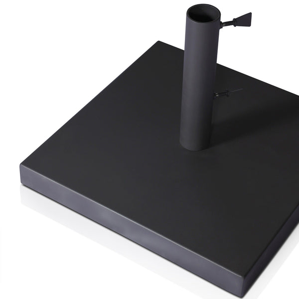 Baska Outdoor Umbrella Stand - Black Stainless Steel