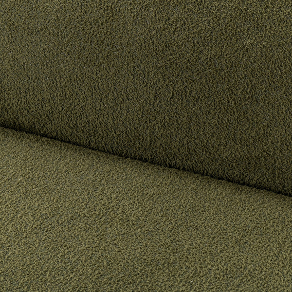 Faris Upholstered Sofa in Dark Olive with Plush Comfort