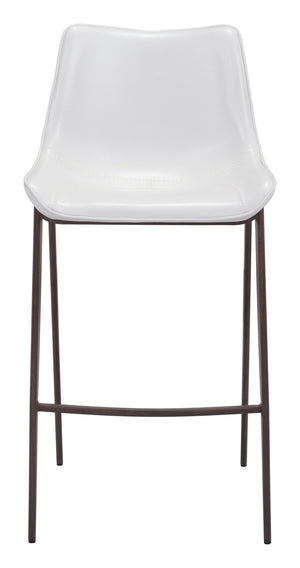 Magnus Barstool (Set of 2) White & Walnut