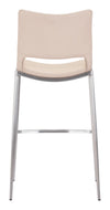 Ace Barstool (Set of 2) Light Pink & Silver