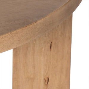 Mesa Large Round Coffee Table In Lght Brshd