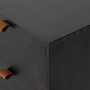 Trey Media Console in Black Wash Poplar