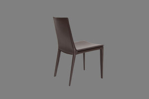 Tiffany dining chair brown bonded leather