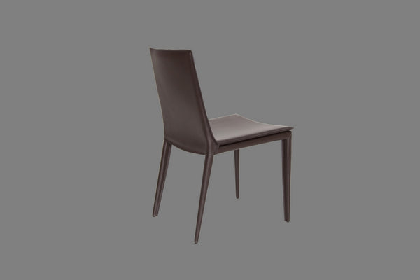 Tiffany dining chair brown bonded leather