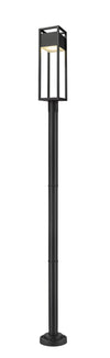 Barwick 1 Light Outdoor Post Mounted Fixture in Black Finish