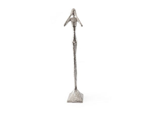 See No Evil Sculpture, Silver Leaf, Large 81"H