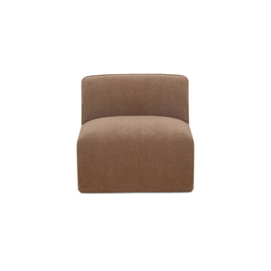 Moe's Isla Slipper Chair with Washable Cover in Mocha