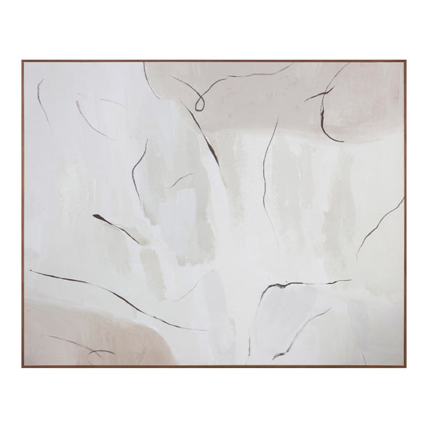 Impression Framed Painting in Terra Palette