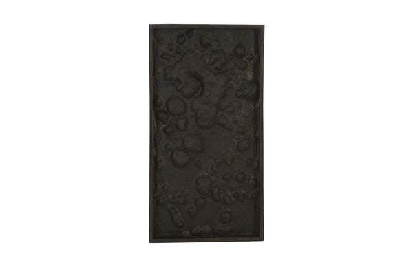 Splotch Wall Art, Silver, Rectangle - C