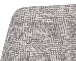 ESTRADA DINING CHAIR - NAYA CHECK LIGHT GREY