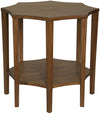 Ariana Dark Walnut Side Table in Walnut and Veneer