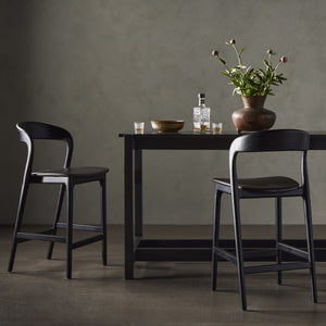 Amare Bar + Counter Stool - Sonoma Black