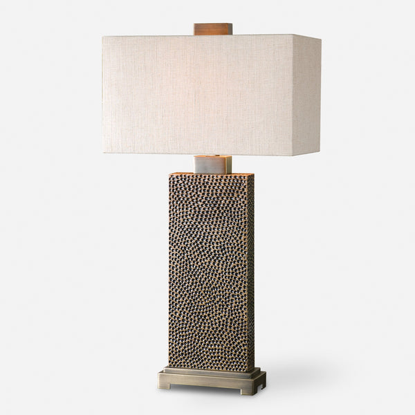 Canfield Coffee Bronze Table Lamp