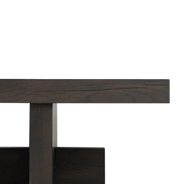 Isaac Coffee Table - Smoked Black Veneer