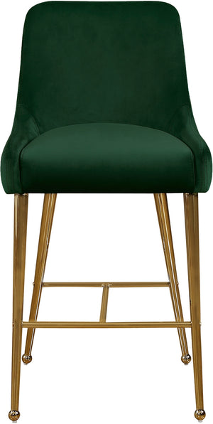 Irvin Stool In Green Velvet