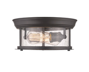 Sonna 2 Light Flush Mount in Bronze Finish