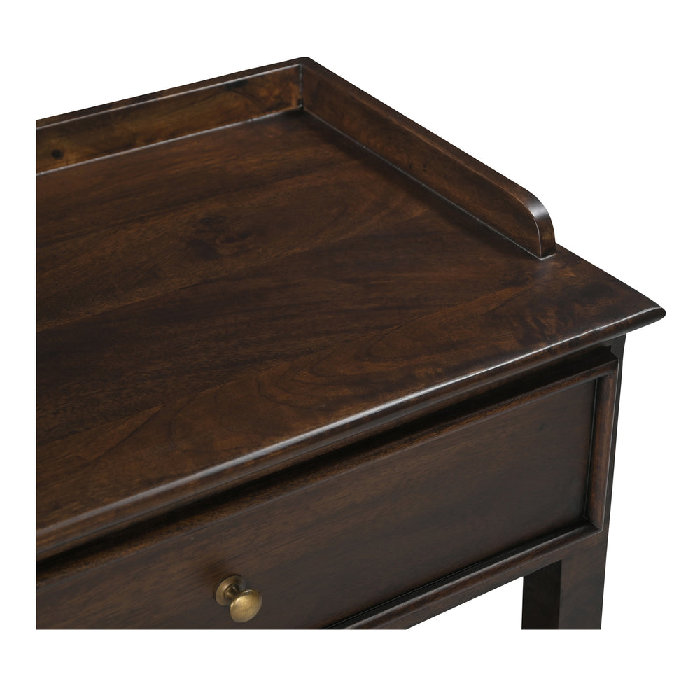 Maeve Nightstand in Dark Brown Mango Wood