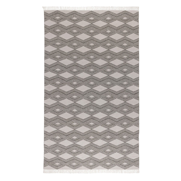 Geometric Pebble Gray Indoor/Outdoor Rug 8'x10'