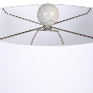 Waves Blue & White Accent Lamp