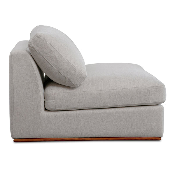 Rue Slipper Chair in Flecked Grey