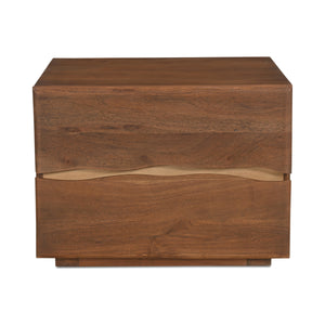 Moe's Watson Nightstand with Live-Edge Acacia